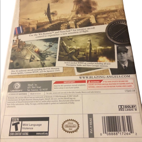 Blazing Angels: Squadrons of WWII - Nintendo  Wii Game complete tested - Picture 3 of 8